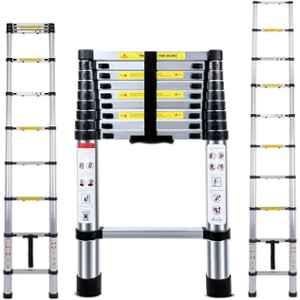Smarty 10 Step 10ft Aluminium Foldable Telescopic Ladder with Locking Mechanism