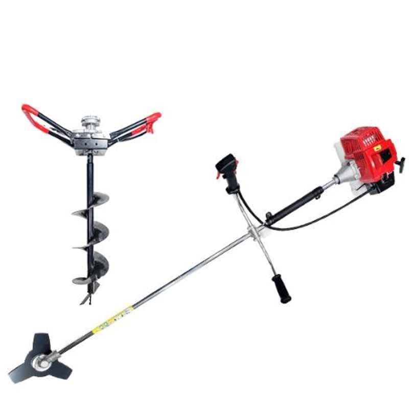 Mactan 68CC 2 in 1 Earth Auger & Brush Cutter with 6 inch Drill Bit