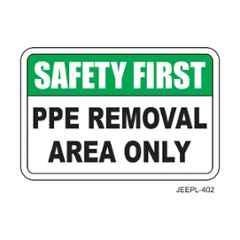 Jeepl Safety First Pre Removal Area Sticker, jeepl-402