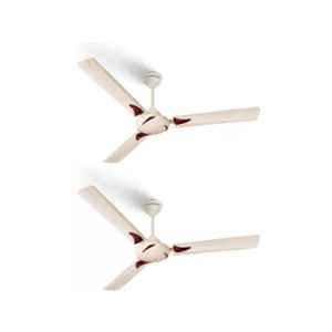 Longway Creta P2 50W Ivory Ultra High Speed Ceiling Fan, Sweep: 1200 mm (Pack of 2)