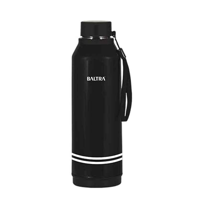 Baltra Jolly 700ml Stainless Steel Black Hot & Cold Water Bottle, BSL296