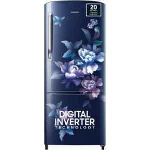 Samsung 184 Litre Himalaya Poppy Blue Direct Cool Single Door 4 Star Refrigerator, RR20C2724HV/NL