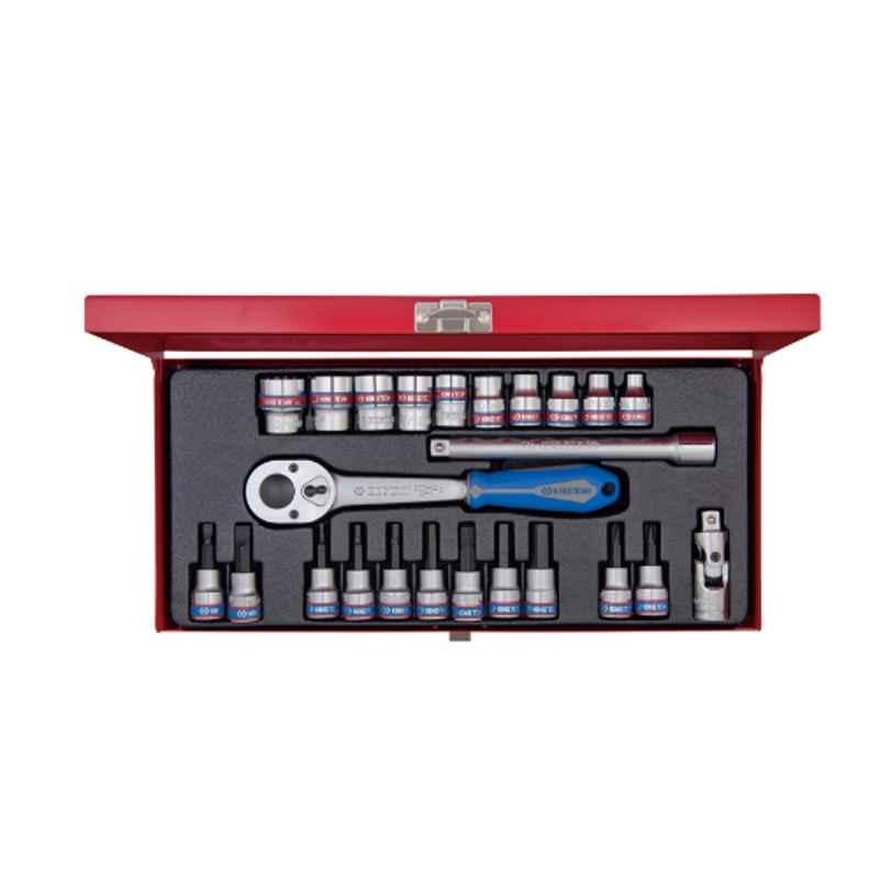 24PC.3/8"DR.SOCKET SET 12PT SAE CHROME, 3024SR