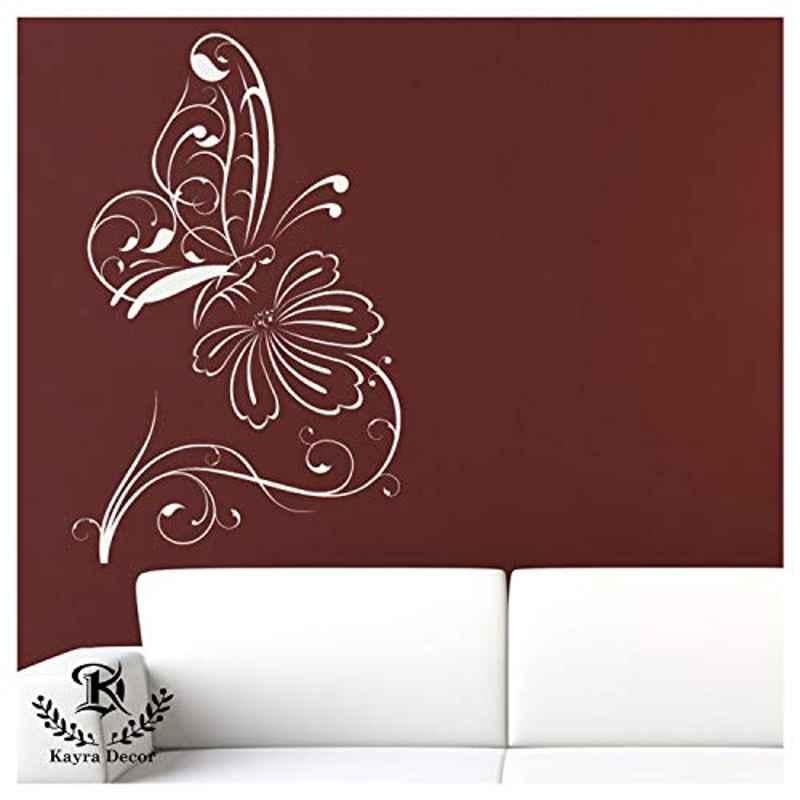 Kayra Decor 24x40 inch PVC Butterfly Wall Design Stencil, KDS36042