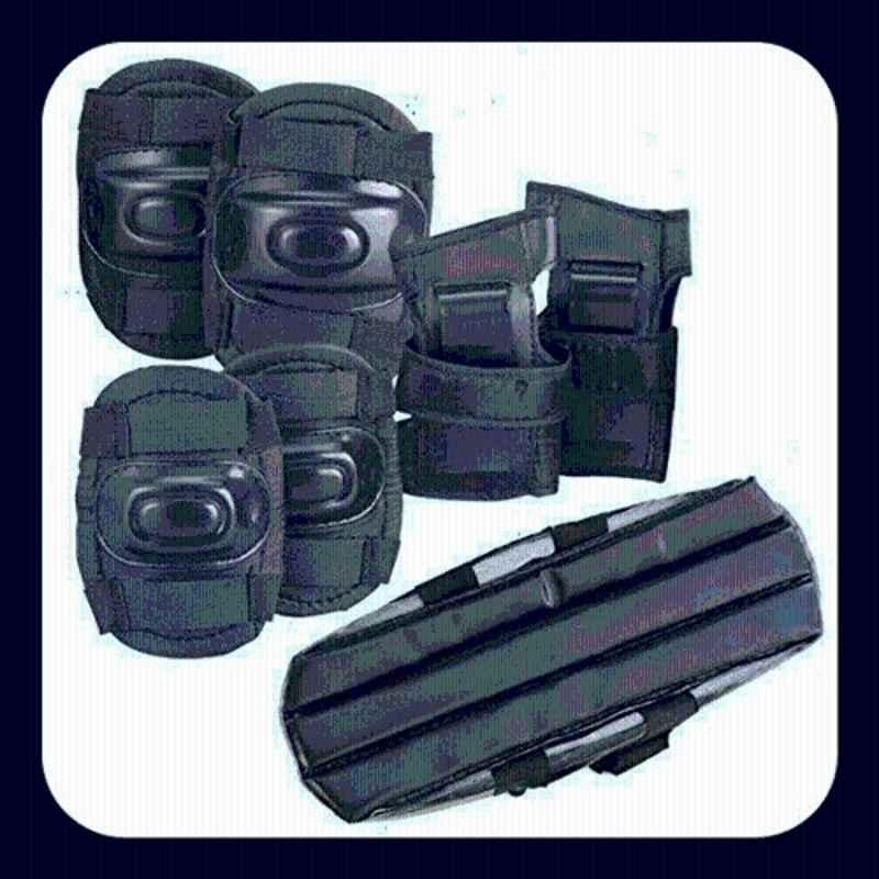 STYRKR Black Protective Skating Guard Kit for Skating, Cycling, Running for Kids Skating KitKIT-71