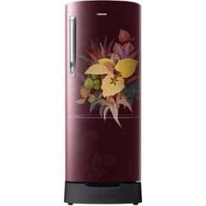 Samsung 183 Litre Urban Tropical Purple Direct Cool Single Door 3 Star Refrigerator with Base Drawer, RR20C2823VF/NL