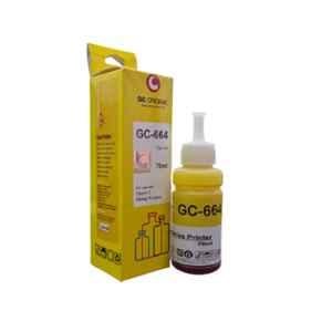 GC Original GC-664 70ml Yellow Dye Based Ink Bottle for Epson L100, L110, L130, L200, L210, L20, L380, L405, L550, L565, L800, L300, L310, L350, L355, L360, L365, L385, L455, L555, L1300 & L805