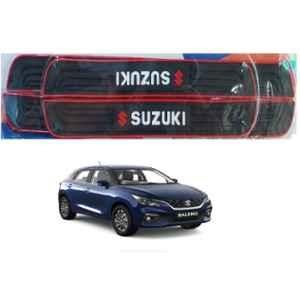 SureStrive 4 Pcs PVC & Rubber Black Car Door Sill Plate Set for Maruti Suzuki New Baleno All Model