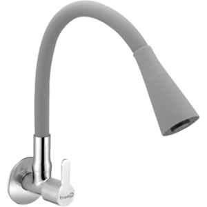 Prestige EVA Brass Chrome Finish Dual Flow Pattern Smart Sink Tap with Grey Silicon Hose