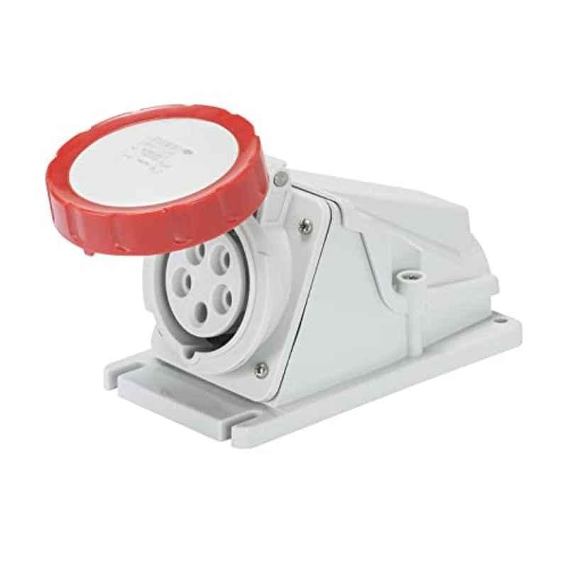 Gewiss GW62505 16A 380-415V 3P+N+E 90 deg Red Angled Surface Wall Mounting Socket Outlet