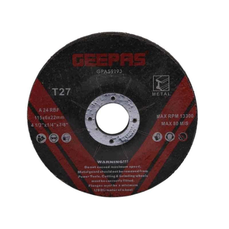 Geepas 115x6x22mm Metal Cutting Disc, GPA59193