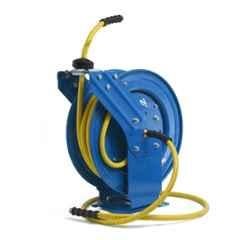 Zephyr 10mm 15m Rubber Blue Heavy Duty Auto Retractable OilShield Air Hose Reel with Dual Arm, ZAR1015DA-OS