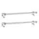 Aligarian 24 inch Stainless Steel Chrome Finish Wall Mounted Square Towel Rod (Pack of 2)