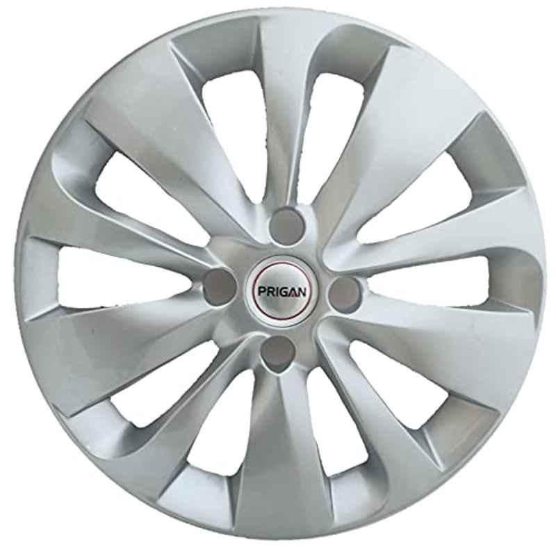 Prigan 4 Pcs 15 inch Silver Universal Wheel Cover Set for Maruti Sukuzi Baleno