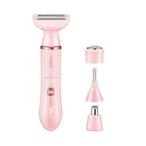 VGR V-761 Pink 4 in 1 Professional Lady Shaver Set with 90min Run Time
