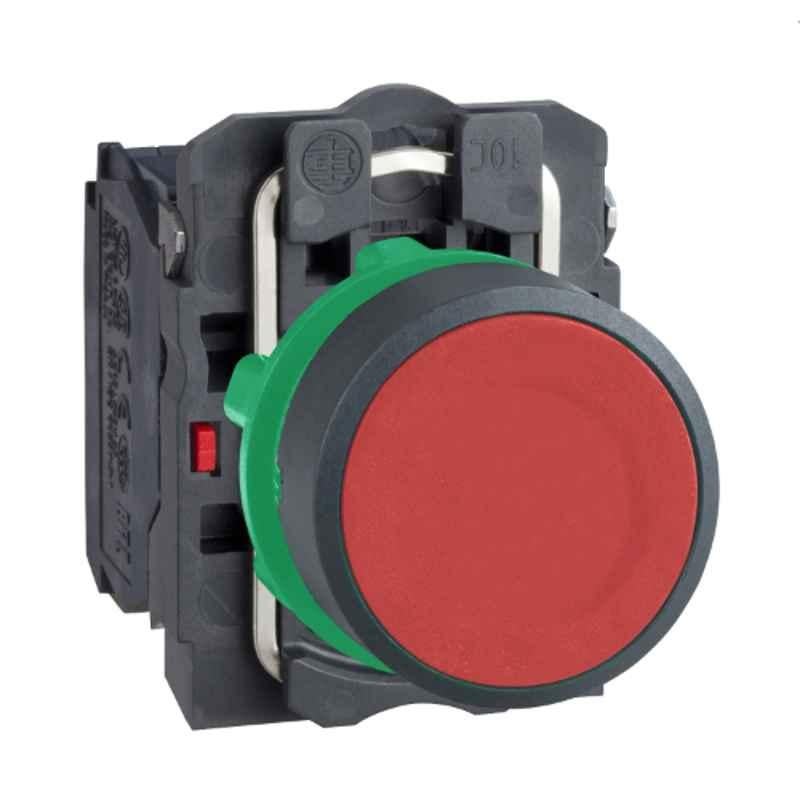Schneider 22mm 1NO+1NC Red Flush Push Button, XB5AA45