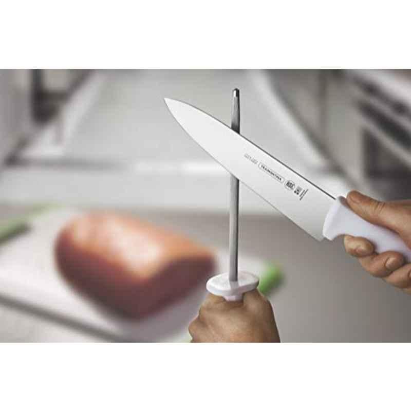 Tramontina 8 inch Alloy Steel White Chef Sharpener Professional Knives, 22969188