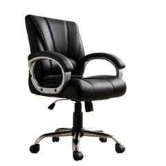 Zidle Alpha Faux Leather Black Medium Back Ergonomic Chair