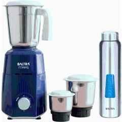 Baltra Mars 550W ABS Blue & Grey Mixer Grinder with 1000ml Stainless Steel Bottle & 3 Jars, BMG-220