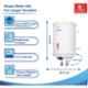 Candes Perfecto Metal 6L 2kW Ivory Storage Water Heater with Installation Kit