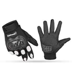 AllExtreme EXO2FG08 White Probiker Motorcycle Full Finger Riding Gloves for Bike Racing & for Men & Women, Size: XL