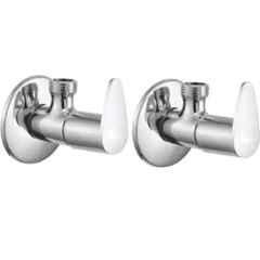 Senkiddpro Fusion Stainless Steel Chrome Finish Wall Mounted Angle Cock (Pack of 2)