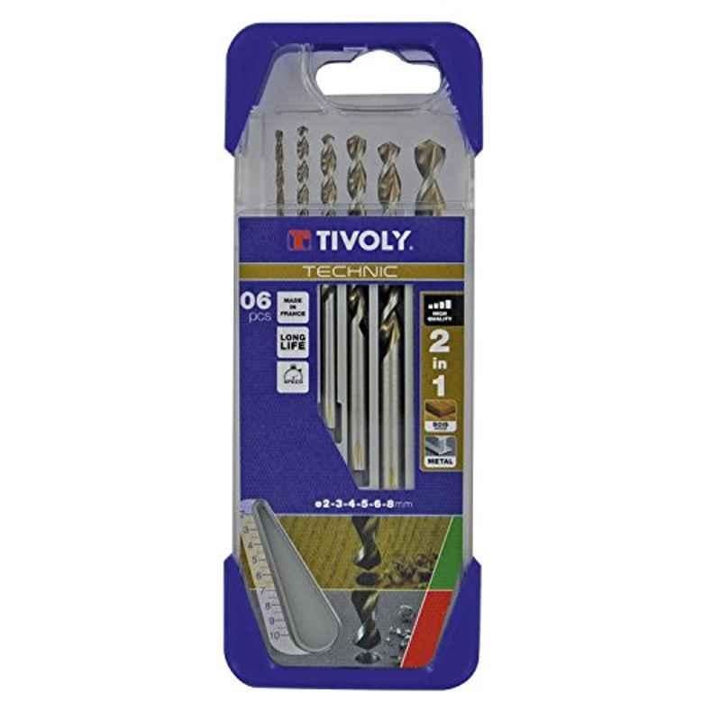 Tivoly 6 Pcs Technic Bios-Metal Bronze 2-in-1 Drill Stamped Box Set, 10804470002