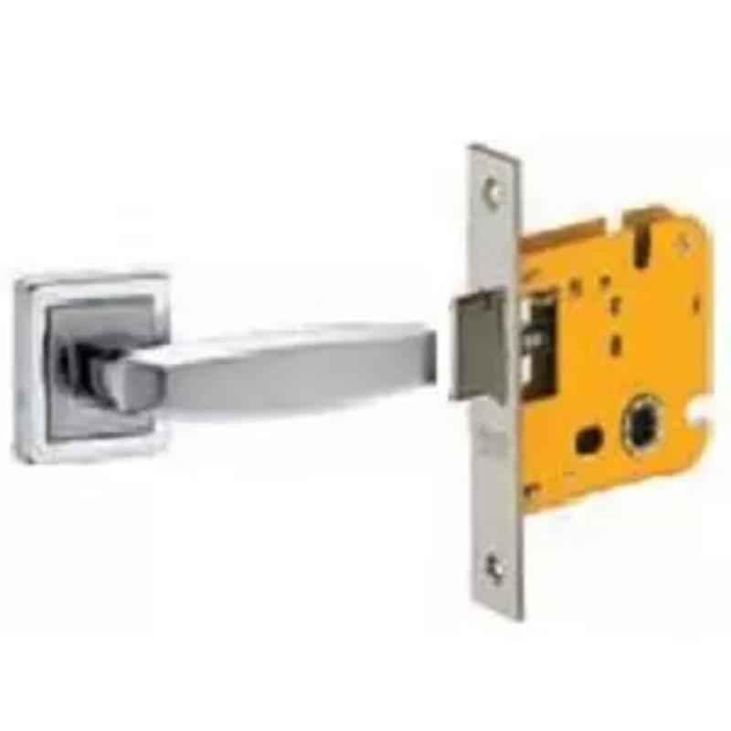 Dorset ML Series Badroli 10 inch Stainless Steel Silver Chrome Finish Door Handle Lock Set with Mortise Latch (Pack of 3)
