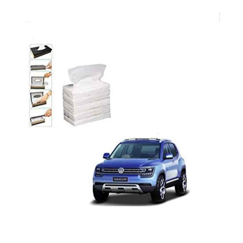 Kozdiko 100 Pulls Dispenser Box Refiller Tissue Paper with 200 Sheets for Volkswagen Tiguan (Pack of 5)