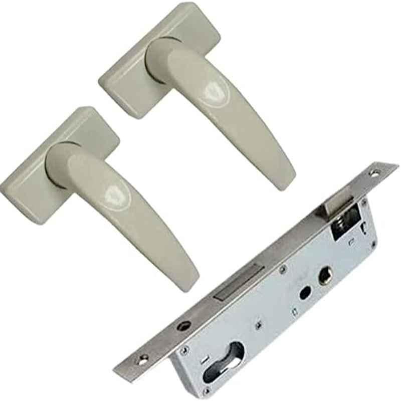 Robustline 25x2cm Aluminium Beige Heavy Duty Door Handle with 20mm Lock Body