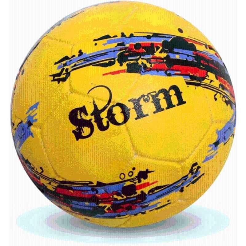 Nivia Storm Yellow Football with Ball Pump, Size: 5