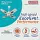 Sameer Ruby 50W White Ceiling Fan, Sweep: 600 mm