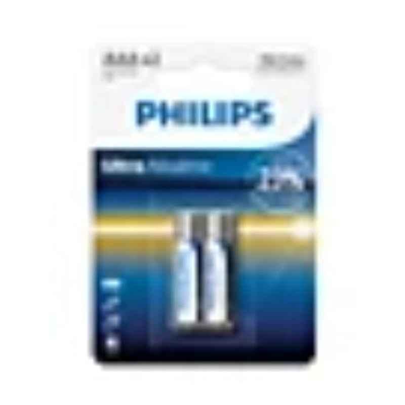 Philips LR03E2B/97 1.5V Ultra Alkaline AAA Battery, (Pack of 10)