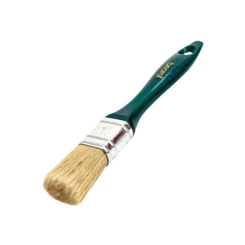 Beorol 25.4x16mm Green, Silver & Brown Professional Paint Brush, PRO1