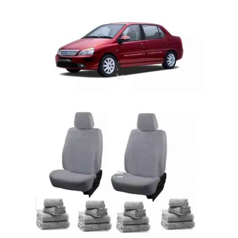 Oscar Grey Aut-Sn-4420 Towel 1 Pcs\\Set Tata Indigo Car Seat Cover