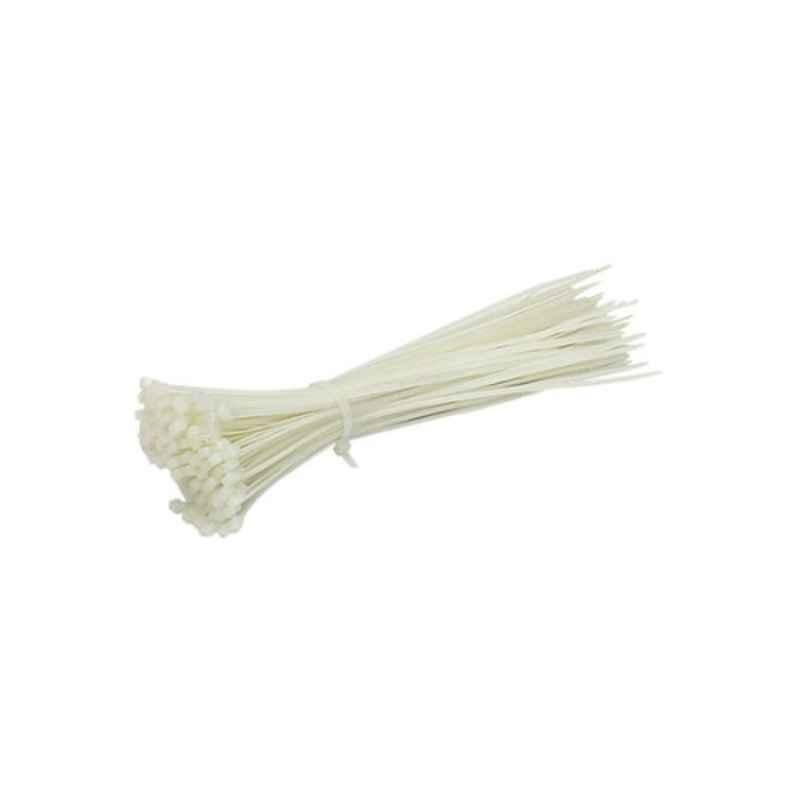250mm White Multipurpose Cable Tie (Pack of 100)