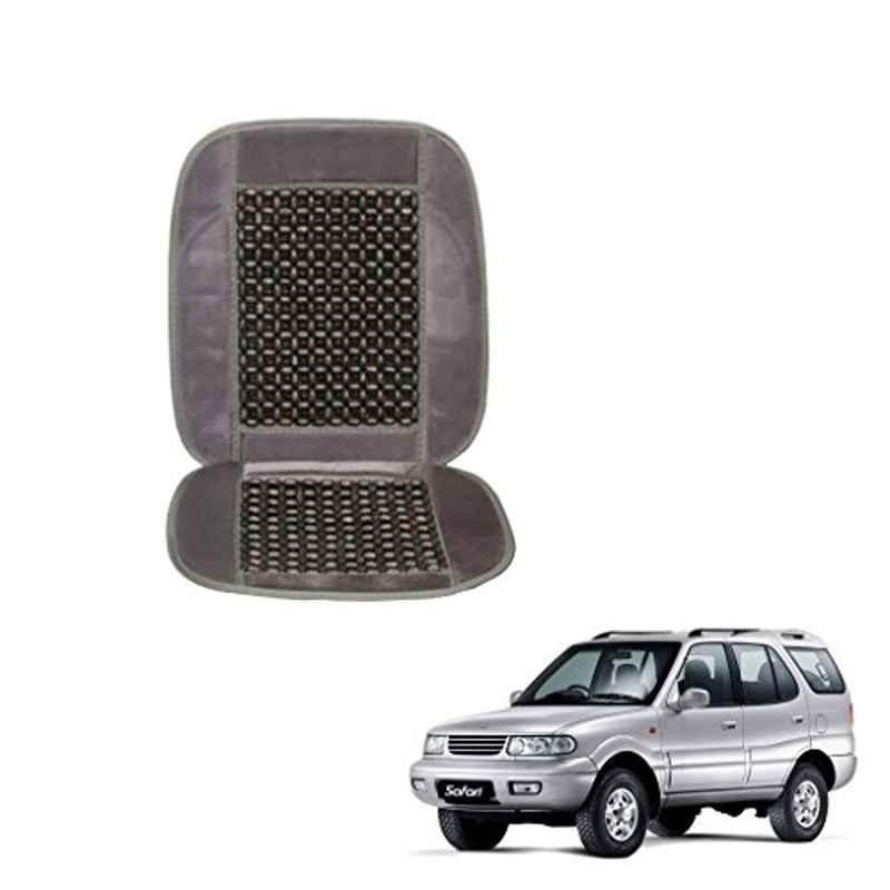 Kozdiko Wooden Beads Car Seat Cushion with Velvet Border for Tata Grand Dicor