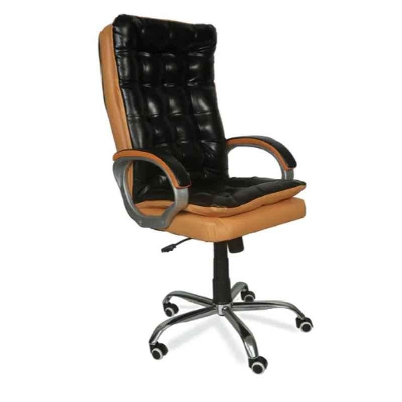 Oakcraft 125x59x59cm Leatherette Tan Revolving Executive Chair, H-OC-20
