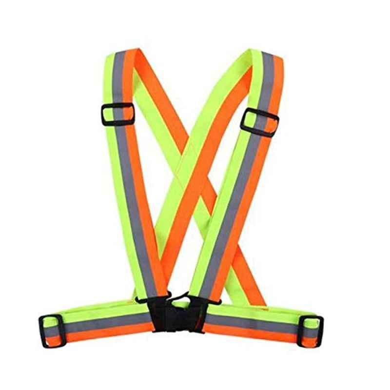 Multocolour Adjustable Reflective Vest Belt For Safety with High Visibility
