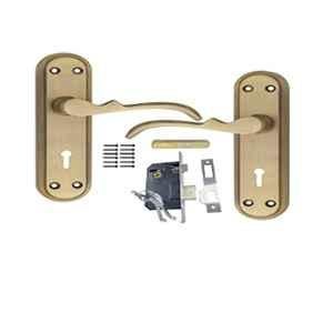 Onmax 7 inch Steel Mortise Lock & Lever Set for House, Hotel, Bedroom & Living Room, LML6+S703MAB