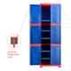 Supreme Fusion 3 Plastic Coke Red & Blue Large Size Cupboard, Fusion03-RB