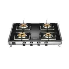 Hindware Dario 4B AI Glass Top Cooktop with 4 Brass Burner & Automatic Ignition, CT 100176