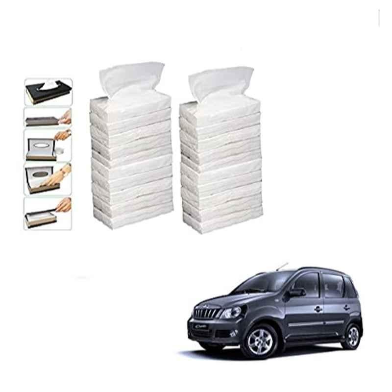 Kozdiko 100 Pulls Dispenser Box Refiller Tissue Paper with 200 Sheets for Mahindra Quanto (Pack of 20)