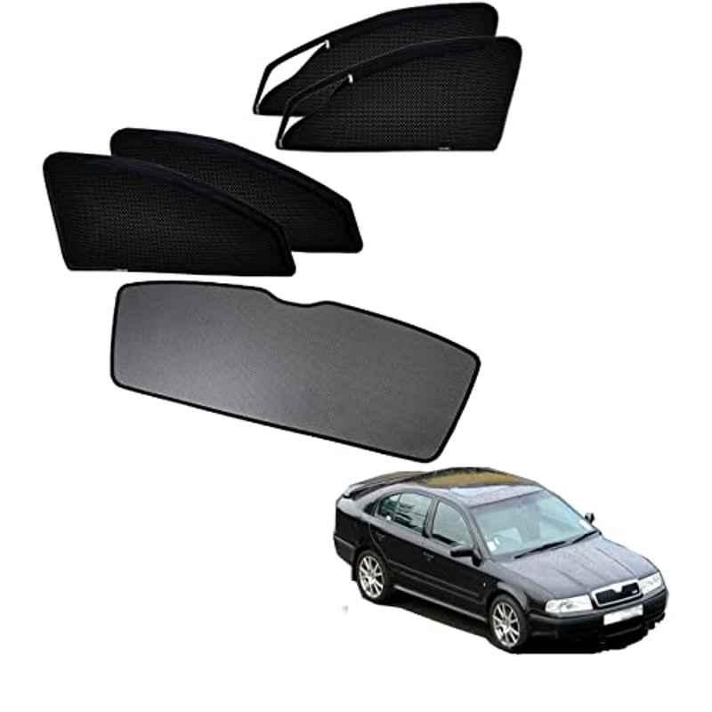 Kozdiko Car Side Window Curtains Zipper with Dicky Magnetic Sunshade Set Compatible for Skoda Old Octavia