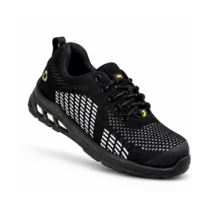 Safety Jogger Ecofitz Knitted Fabric Steel Toe Safety Shoes with Anti-Static PU Sole, Size: 7