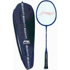 Li-Ning Mega Power 7 Blue/Orange Strung Badminton Racquet 95g Blue Strung Badminton Racquet 95g