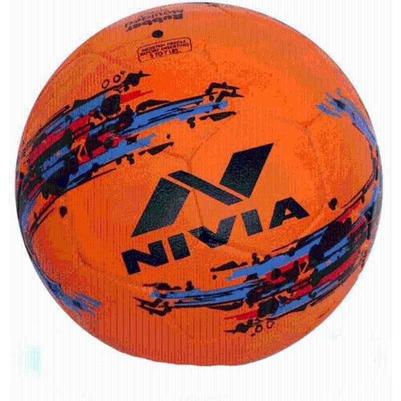 Nivia NVA408 Football, Size: 5 (Standard Orange)