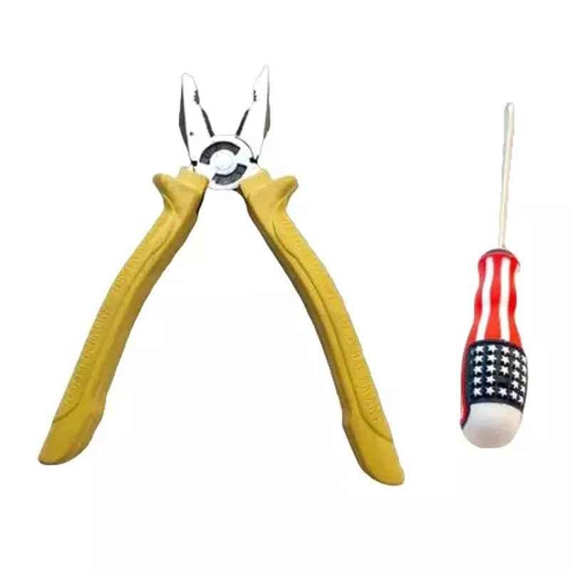 Sky Blue 2 Pcs 7.8 inch Lineman Plier Combo, SBE_PLIER_COMBO_MOD_01602
