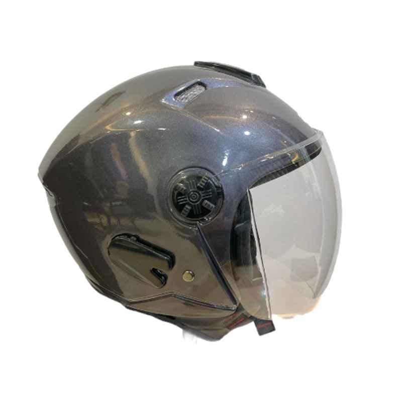 Redsun Cove Grey Open Face Helmet, Size: Medium, REDSUNCOVE