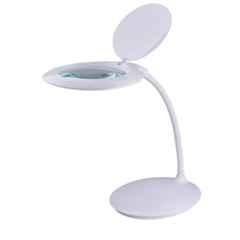 Optike 4X 14W 5 inch White Desktop Magnifying Lamp with LED, KDM9101BO